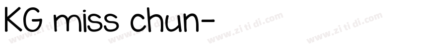 KG miss chun字体转换